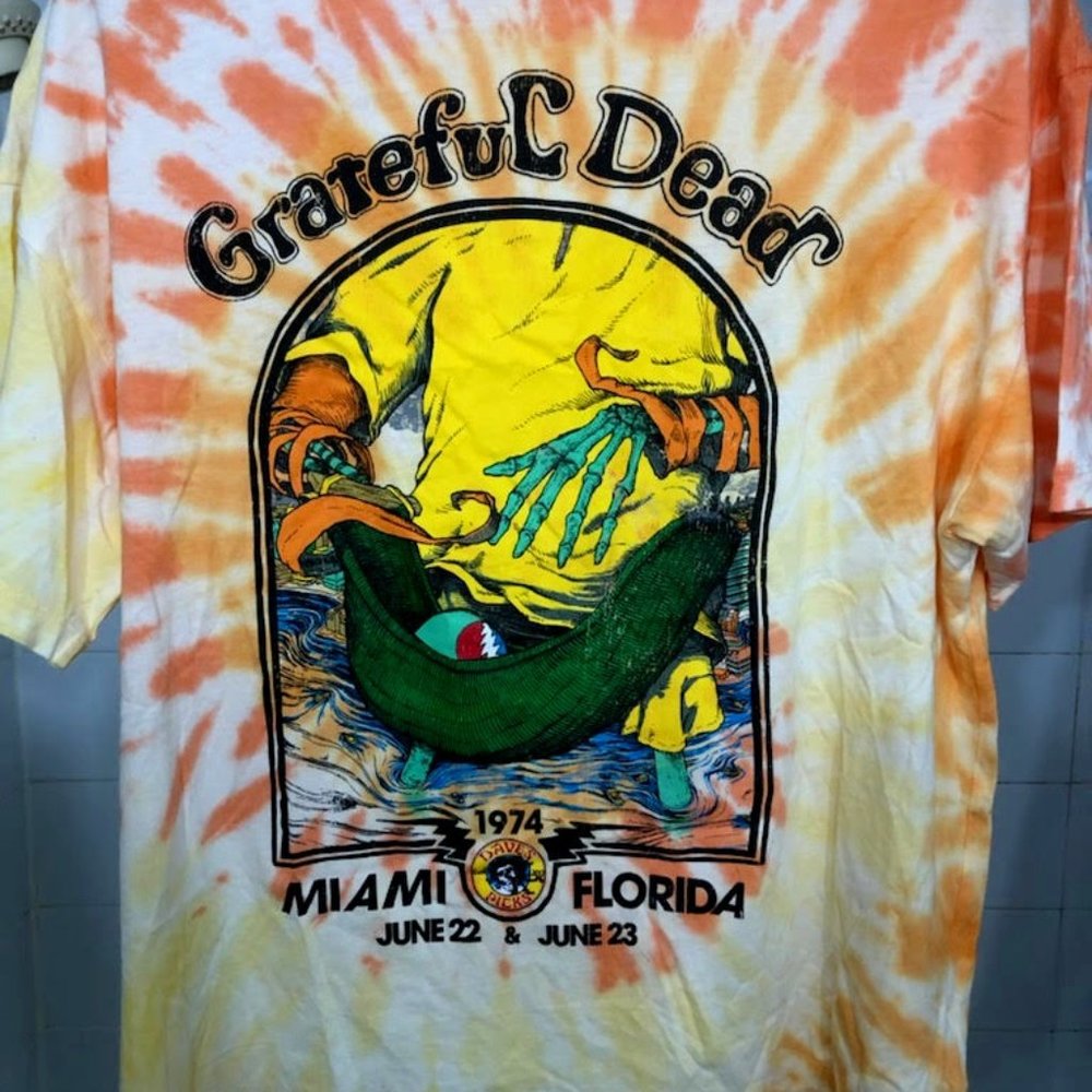 UNISEX GRATEFULL DEAD TYE DYE CONCERT T-SHIRT SIZE XS
